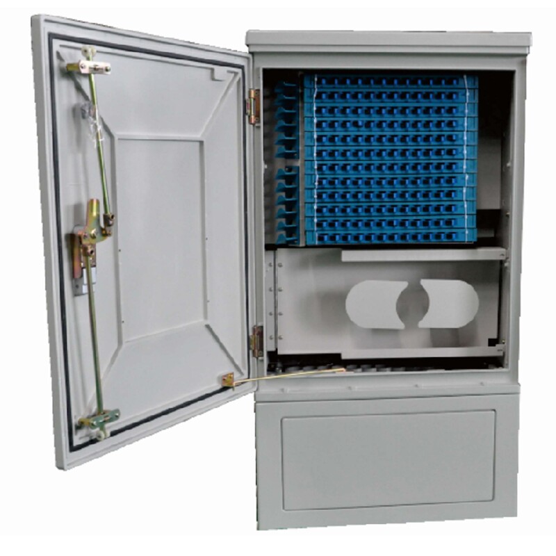 Outdoor Cross-connection Cabinets: 48-672 Cores, SC/LC, Floor/Wall Mount-image